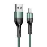 Cavo intrecciato USAMS Micro USB U55 2A 1m SJ450USB02 US-SJ450 Verde