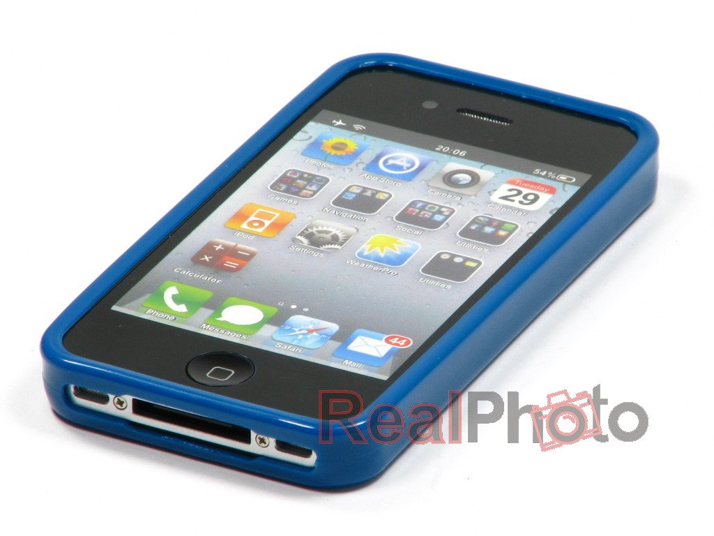 Cover Apple iPhone 4 4S STK Custodia in gomma Cover - ✓ 4GSM.COM