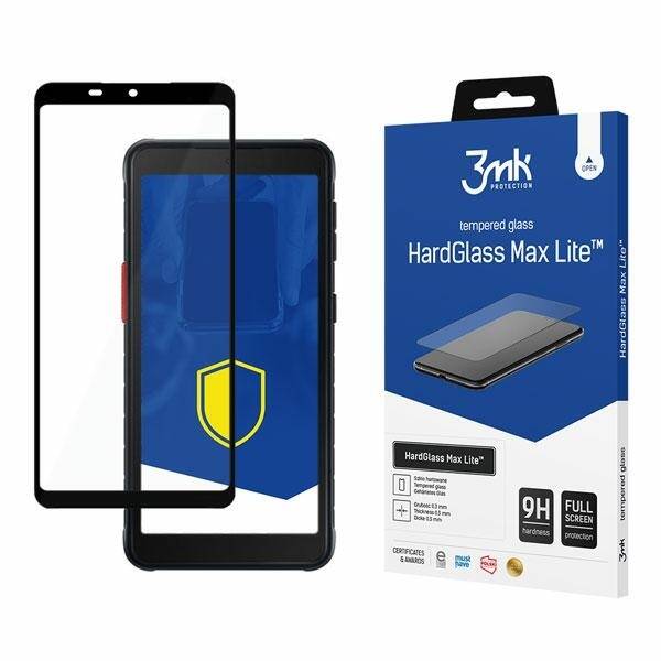3MK Vetro temprato Samsung Galaxy Xcover 5 Nero HardGlass Max Lite