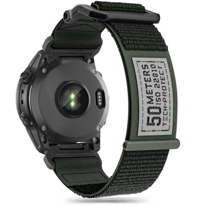 Cinturino Tech-protect Scout Garmin Fenix 5 / 6 / 6 Pro / 7 Verde militare
