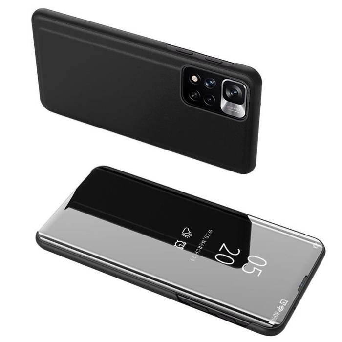 Cover Clear View Case per Realme C33 flip cover nera