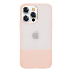 Cover Kingxbar Plain Series per iPhone 13 Pro Max Cover in silicone rosa