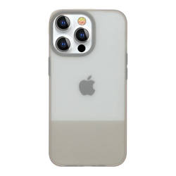 Cover Kingxbar Plain Series per iPhone 13 Pro Max custodia in silicone grigio