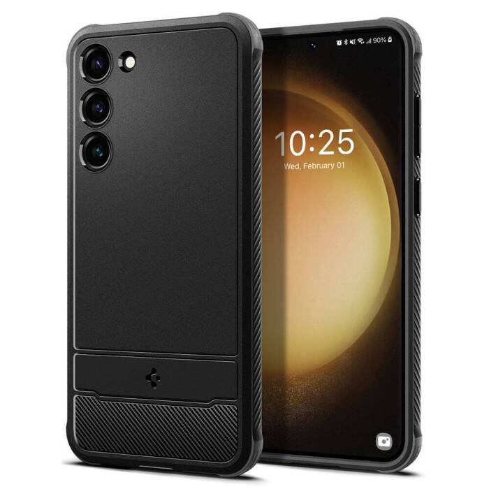 Cover Spigen Rugged Armor Galaxy S23 MATTE Nero Case