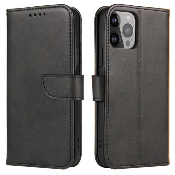 Custodia Magnet Case per Vivo Y16 / Vivo Y02s flip cover wallet stand nero