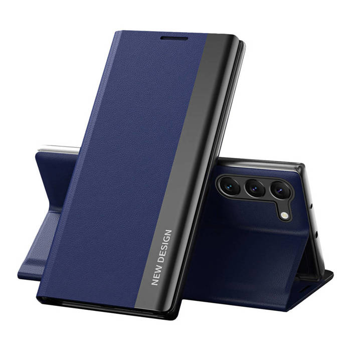 Custodia Sleep Case Pro per Samsung Galaxy S23 con flip stand blu