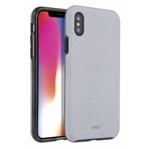 Custodia Uniq Lithos iPhone Xs Max grigio chiaro / grigio chiaro