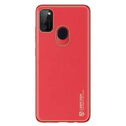 Dux Ducis Yolo elegante cover realizzata in pelle ecologica per Samsung Galaxy M30s rosso