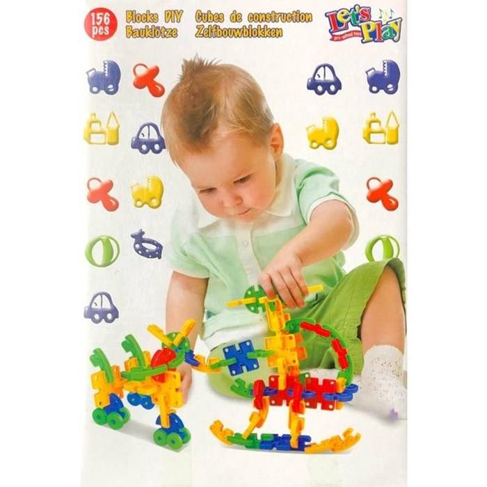 Let's Play - Set di blocchi da costruzione per bambini (Set 1)