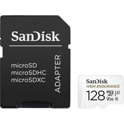 SanDisk 128GB microSDXC High Endurance V30 scheda di memoria + adattatore