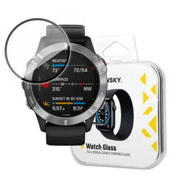 Wozinsky Watch Glass vetro ibrido per Garmin Fenix 6 nero