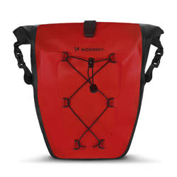 Wozinsky borsa da bicicletta impermeabile portabagagli 25l rosso (WBB24RE)