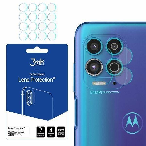 3MK Hybrid Glass Motorola Moto G100 5G Lens Protect Protection For Camera Lens 4pcs Glass