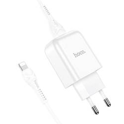 HOCO USB wall charger + Cable for Lightning 8-pin 2A N2 Vigour white