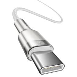 Kábel BASEUS USB-C na USB-C kábel 100 W 1 m biely