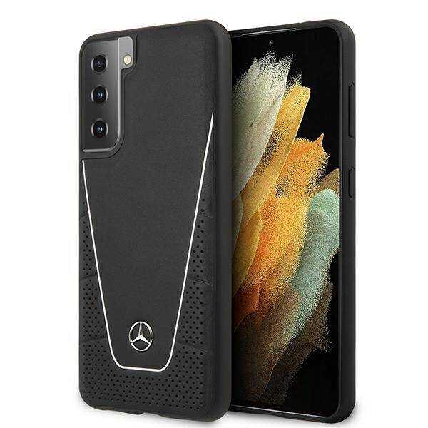  MERCEDES Samsung Galaxy S21 G991 Dynamic Line MEHCS21SCLSSI Funda rígida negra