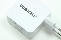 Adaptador de red Duracell 2X2.4A WHITE TWO USB