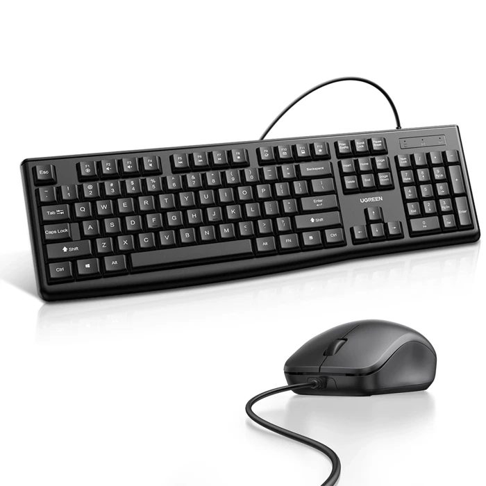 Conjunto de teclado + ratón UGREEN MK003 (Negro) 90561
