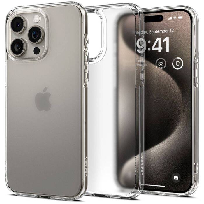 Funda iPhone 15 Pro Max Spigen Ultra Hybrid Frost Clear Case