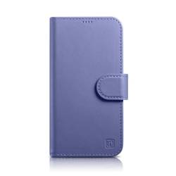 iCarer Wallet Case 2in1 iPhone 14 Pro Max Flip Funda de cuero Anti-RFID Violeta claro (WMI14220728-LP)